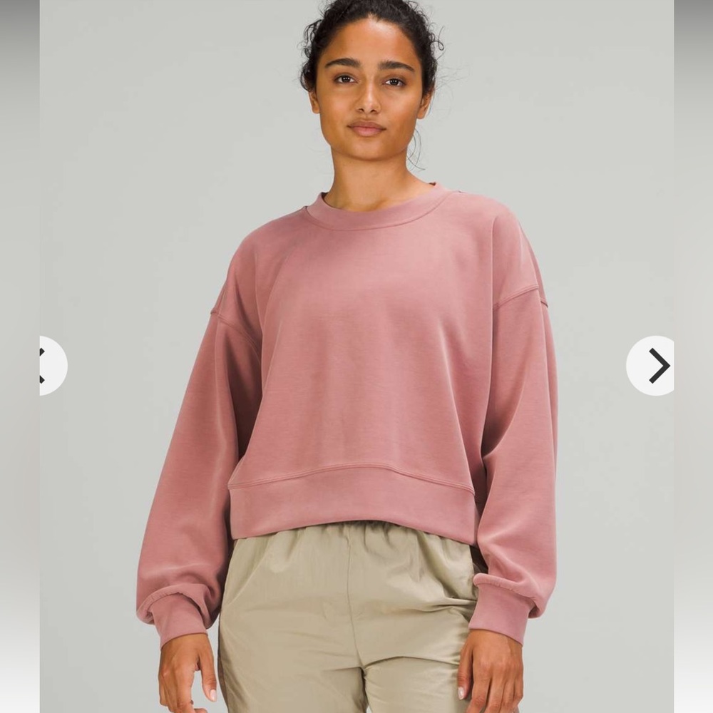 Lululemon POCC Perfectly Oversized Crop Crew Spiced Chai